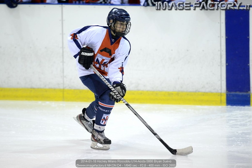 2014-01-18 Hockey Milano Rossoblu U14-Aosta 0866 Bryan Suevo